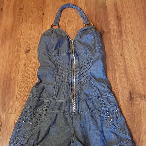 XCESO, Denim Romper - Picture 1 of 6